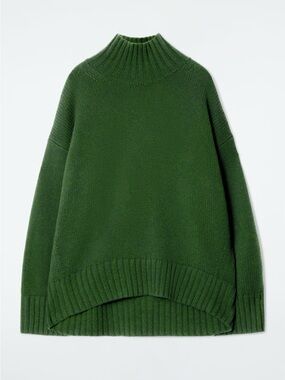 100% Cashmere Sweater CHUNKY CASHMERE TURTLENECK JUMPER